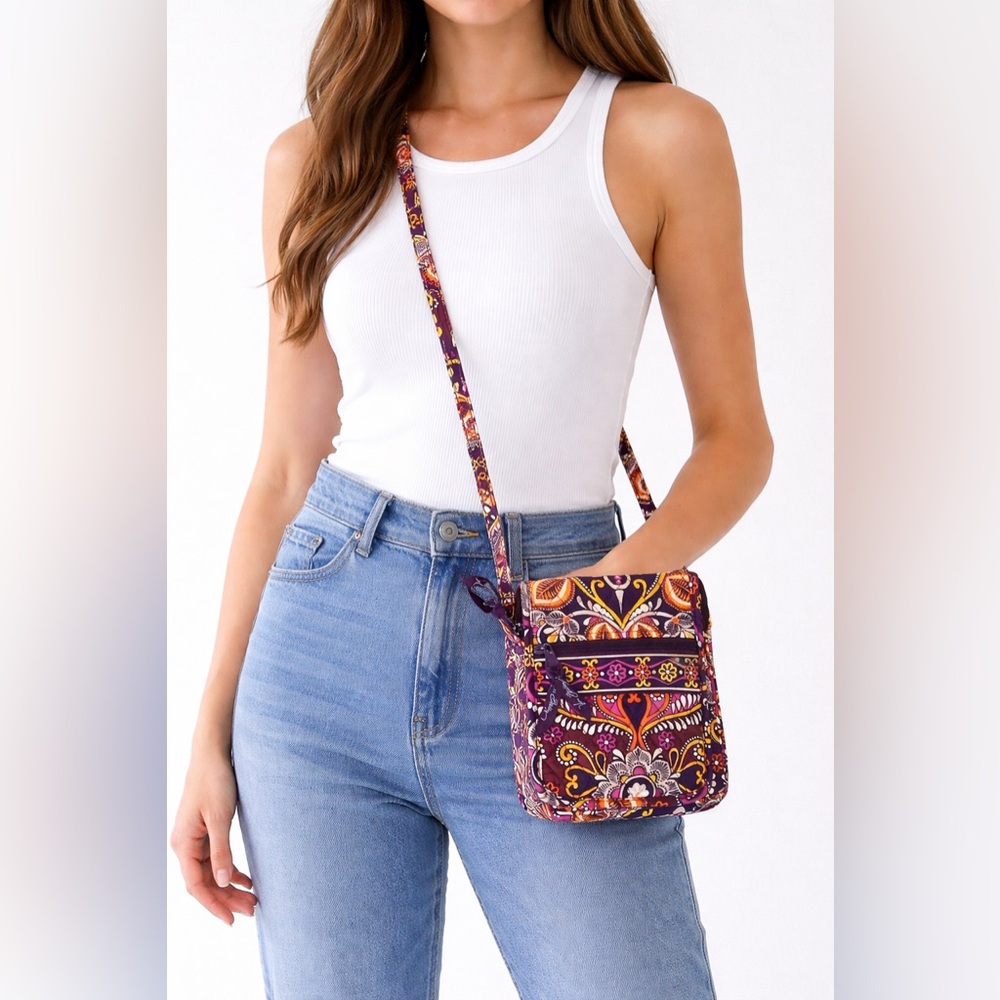 Vera Bradley Mini Hipster Safari Sunset  crossbody bag